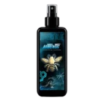 Loción facial y corporal Aureus Blue de Authentic en envase negro grande de 495 ml con atomizador spray y etiqueta de abeja dorada sobre fondo negro.